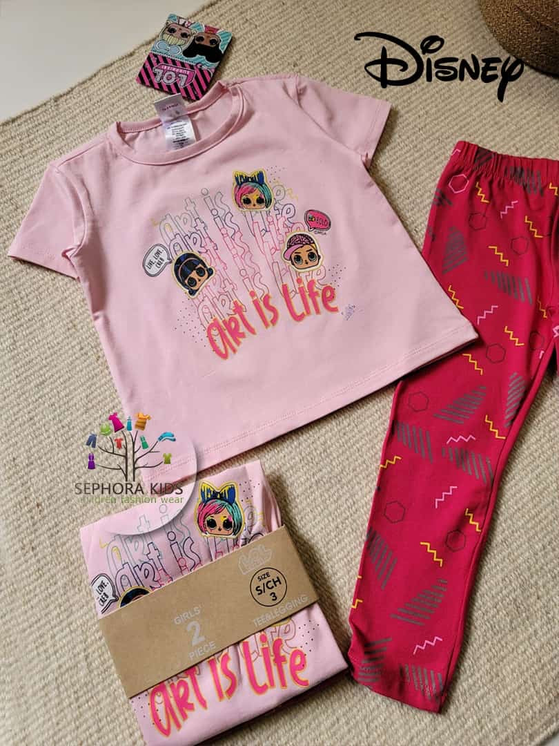 Disney LOL Girls Summer Pyjama Set