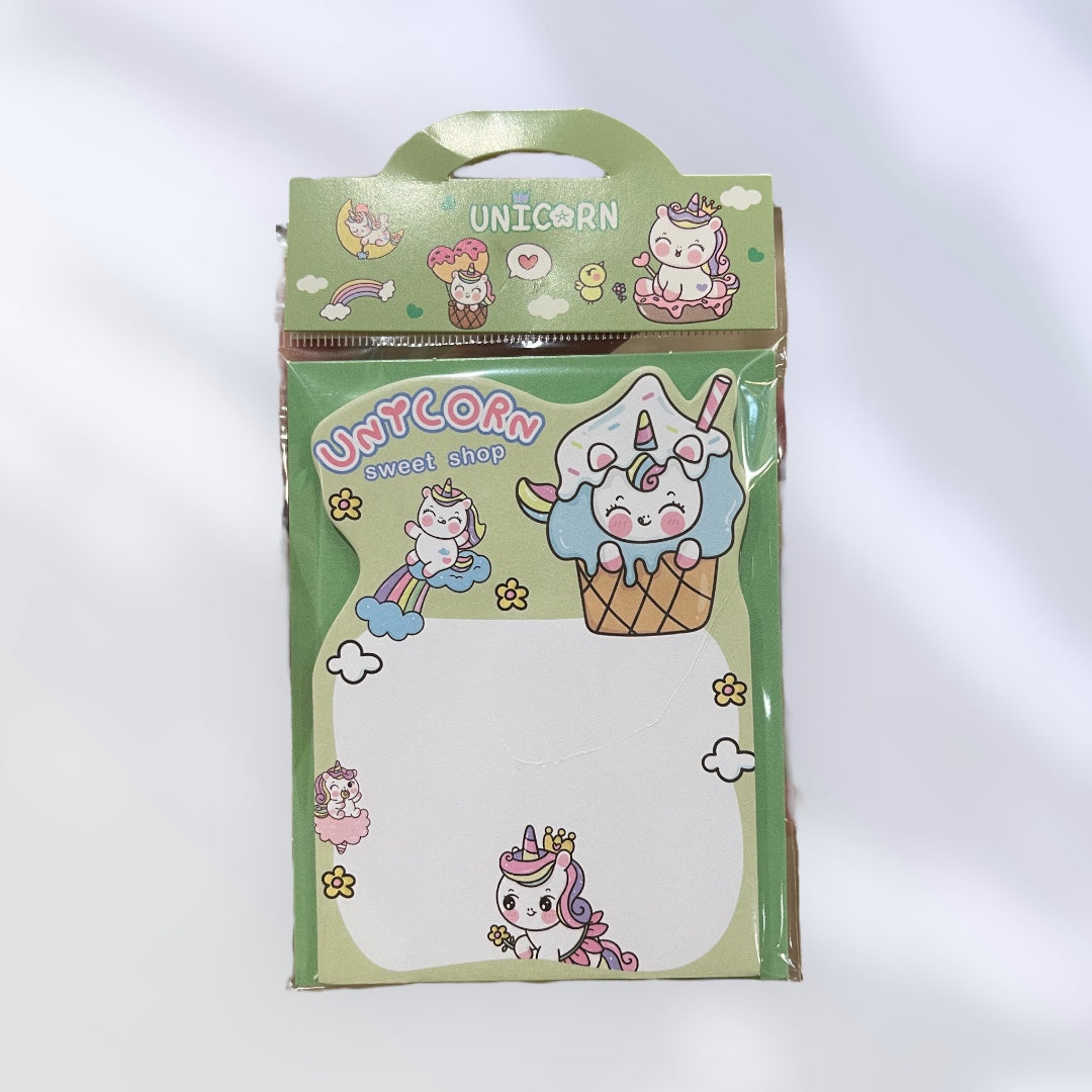 Stand-up Cute Unicorn, Astronaut Sticky Note