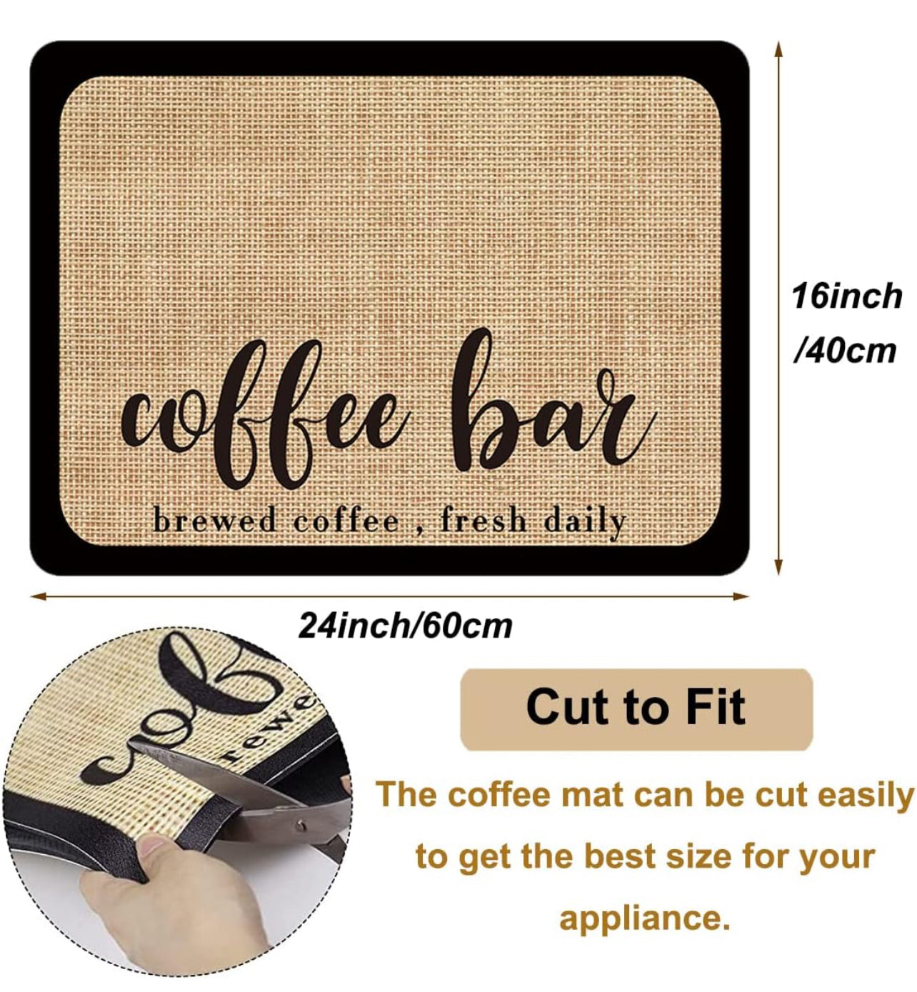 Coffee Mat Super Absorbent Drying for Kitchen Maker Quick Dry Bathroom Drain Pad Home Accessories Silicone