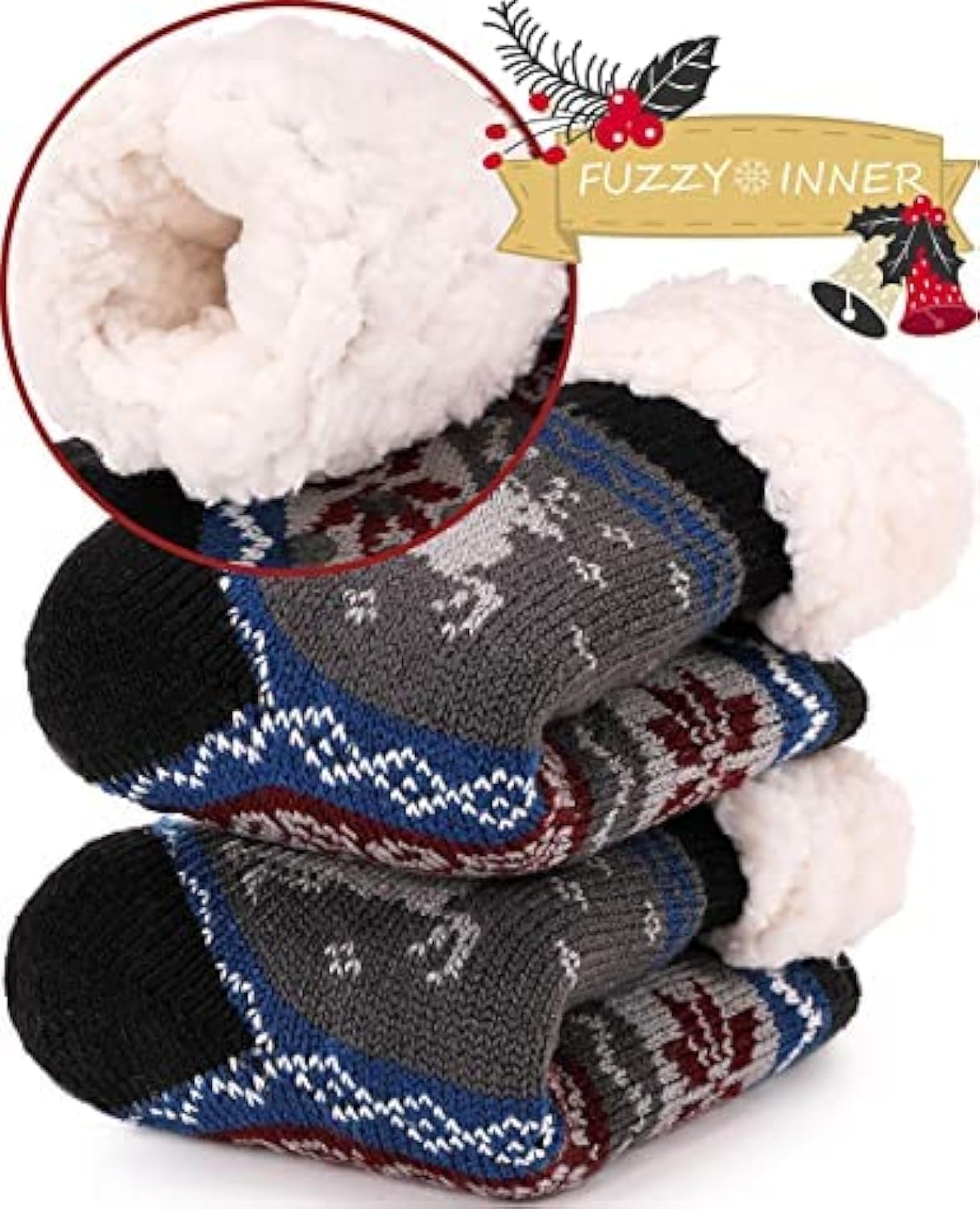 Kids Lined Slipper Socks
