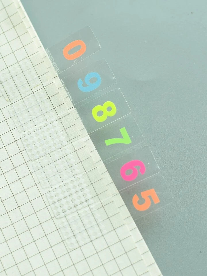 Number Print Index Sticky Note
