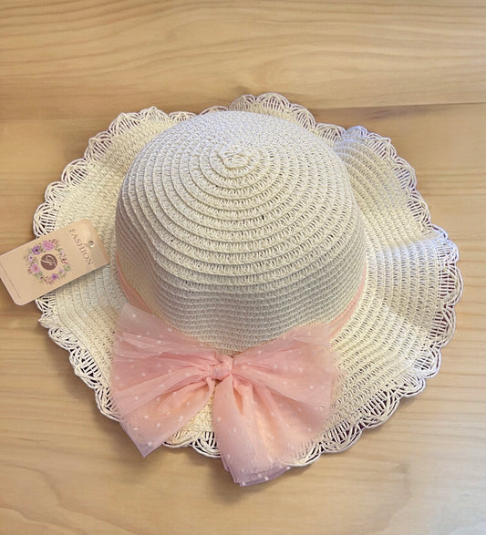 1pc Kids' Foldable Sun Hat For Summer Beach, Princess Style