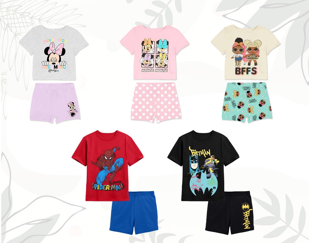 Disney Batman Boys Summer Pyjama Set
