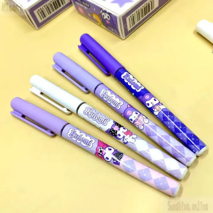 12pcs Kuromi Blue Gel Ink Pen 0.5mm