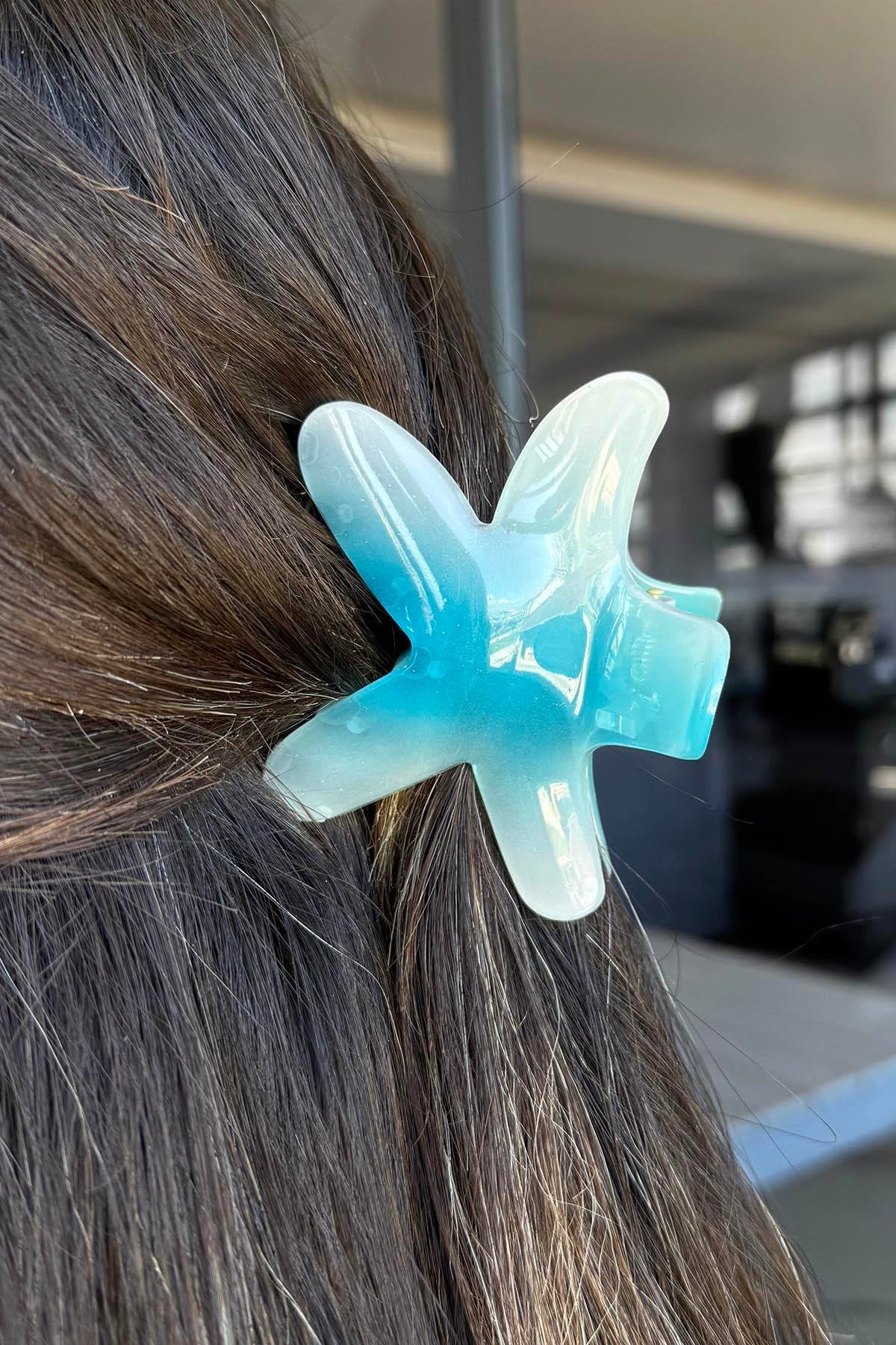 2025 New Hawaii Plumeria Hair Claw Clips Non-slip trending starfish r Hair Clip for Thick Thin Hair Strong Hold Hair Claws Hair