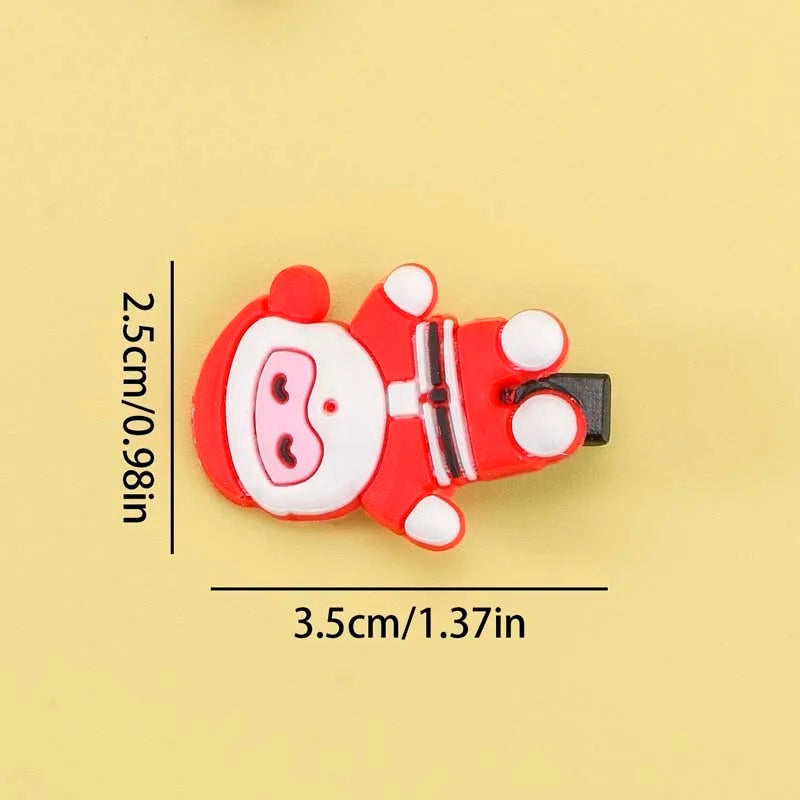 10Pcs/set Christmas Headdress Santa Antler Hair Clip For Girls Hairpins Clips Children's Barette Hair Ornaments Hair Accessories