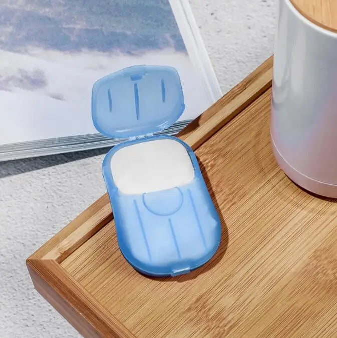 Travel Scented Soap Bath Child Hand Washing Soap Paper 1pc Tube Portable Petal Soaps Flower Shape Fruity Odour for Random Colors