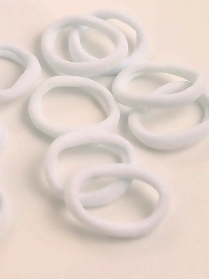 50pcs/Pack Basic High Elasticity Hair Ties For Women, Ponytail Holders Casual Hair Rubber Bands Hair Rope