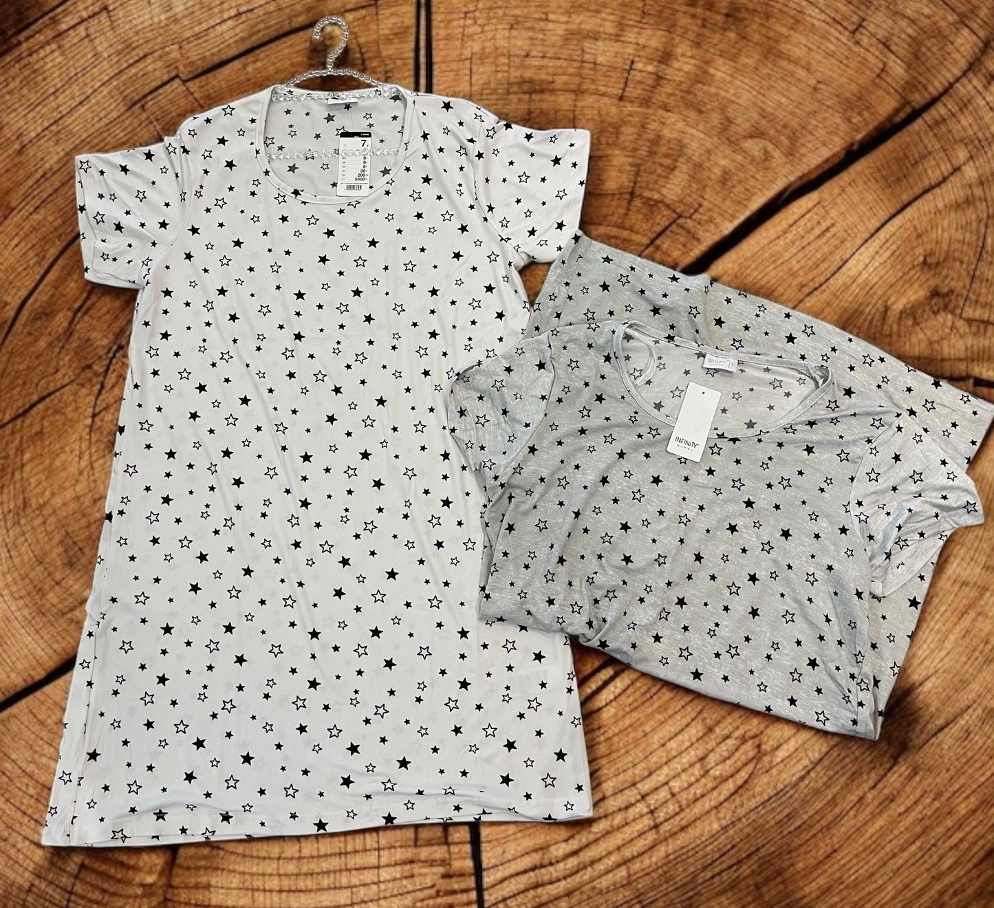 Star Print Soft Touch Nightdress Summer Pyjama