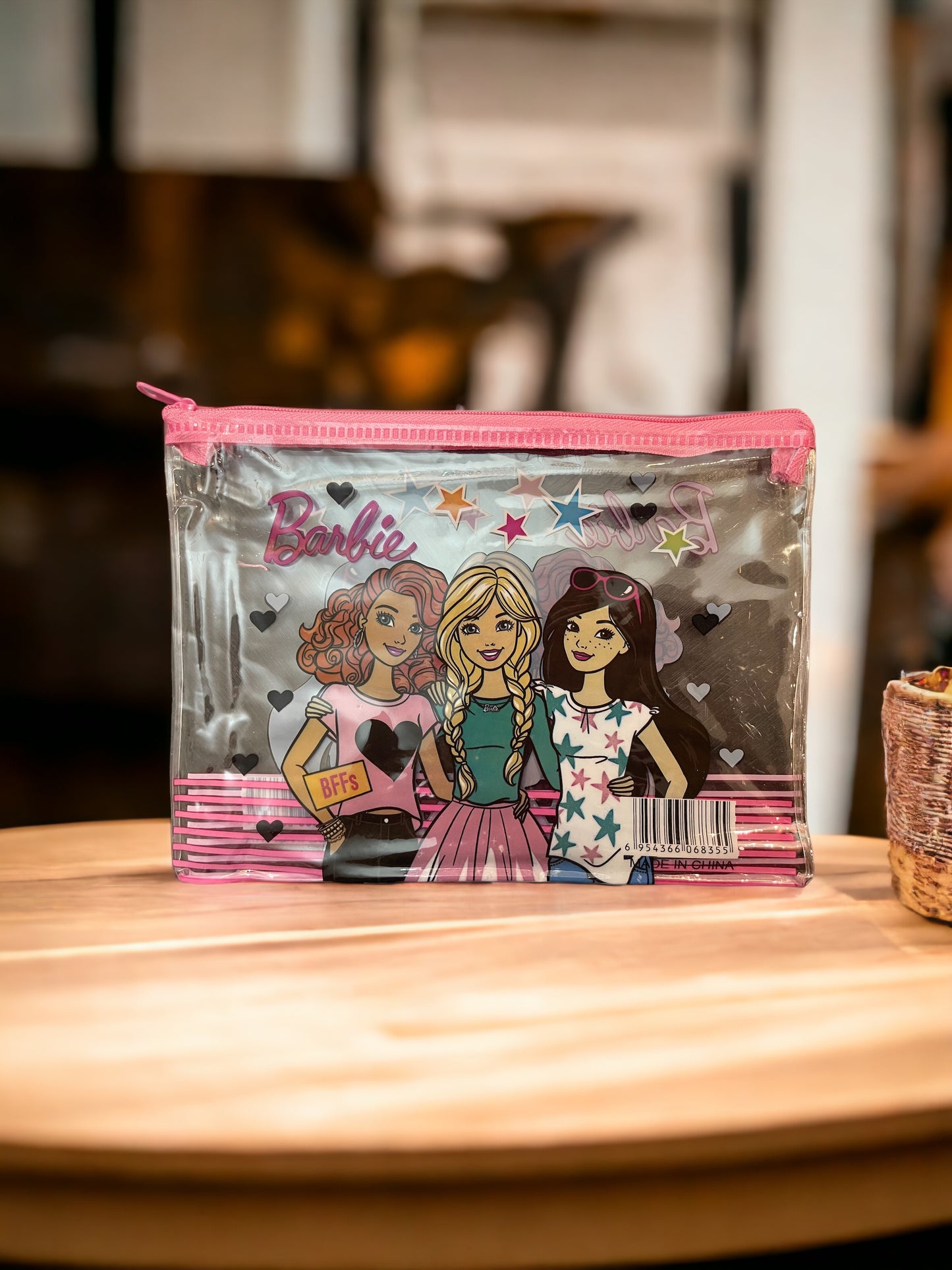 Barbie, Unicorn Transparent Pencil Pouch or Makeup Purse