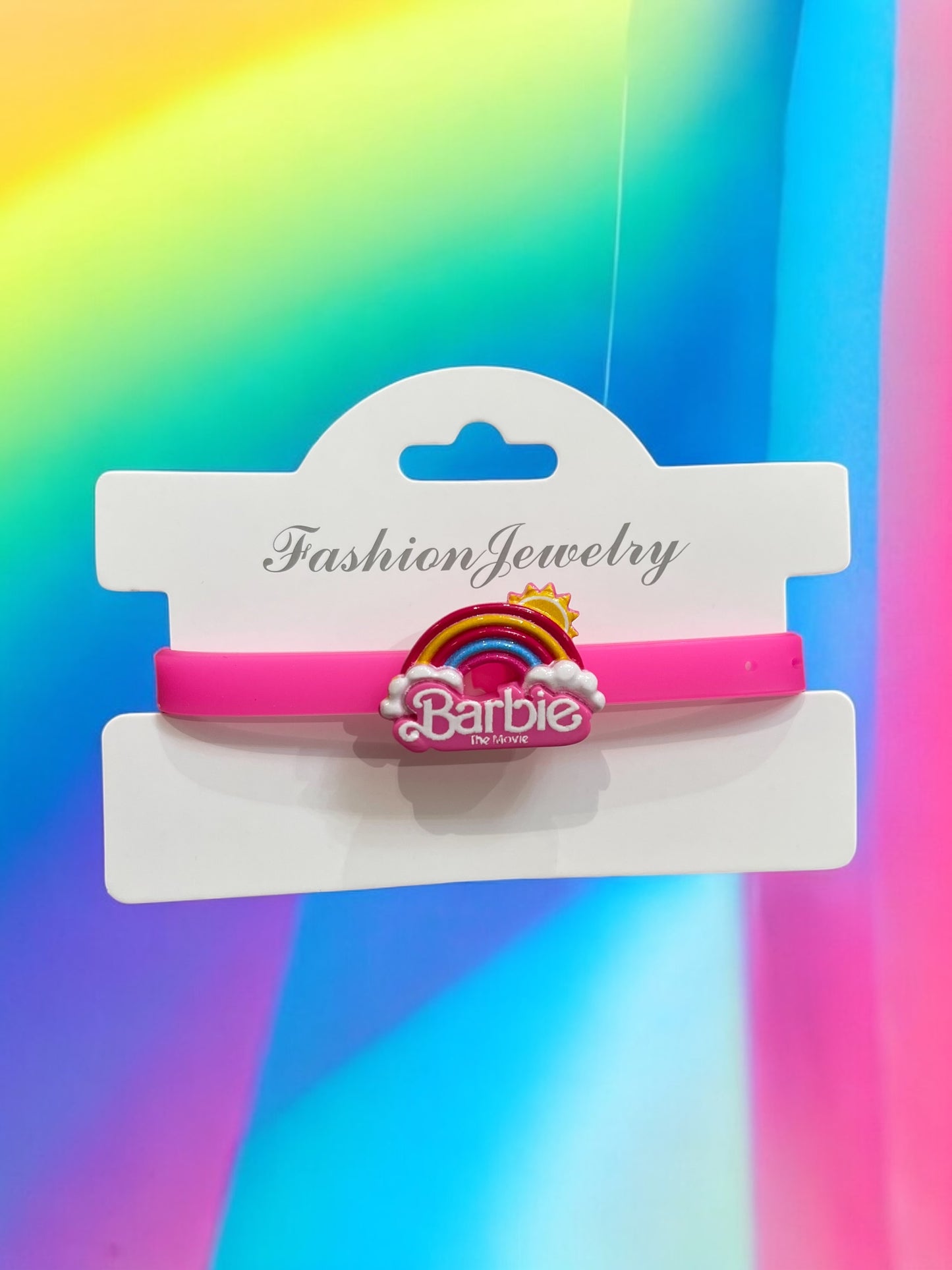 Cute Barbie Adjustable Rubber Bracelet