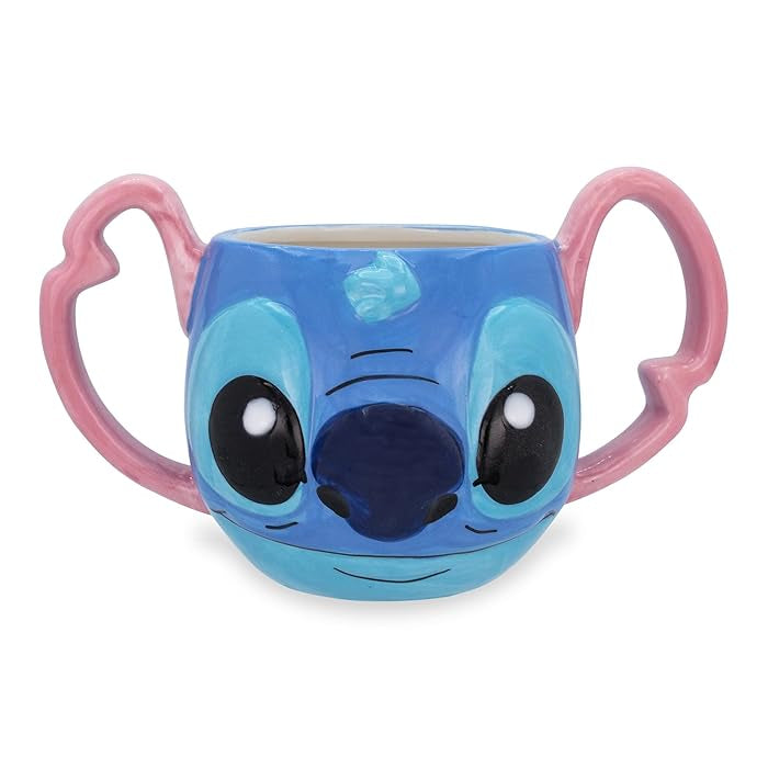 Disney Lilo & Stitch Stitch's Face 3D Sculpted Ceramic Mug