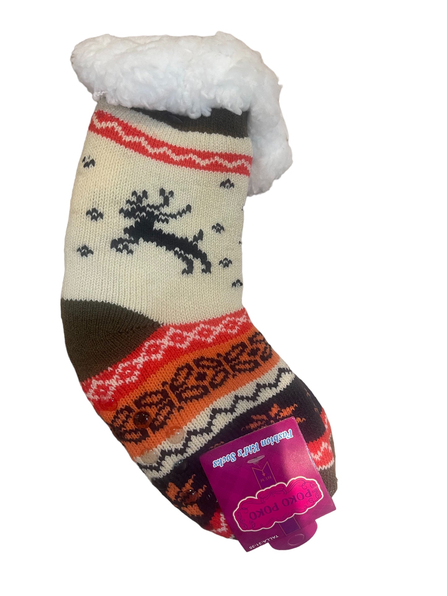 Kids Lined Slipper Socks