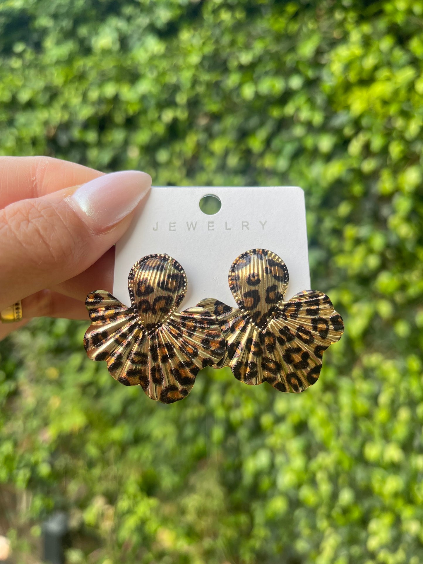 Art Leopard Print Stud Earrings