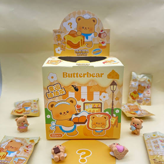 Butterbear Surprise Eraser ā Mystery Collectible Eraser