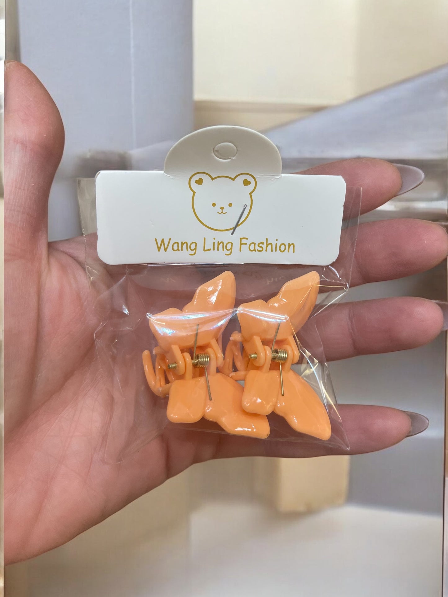 2Pcs Small Butterflies Hair Clips