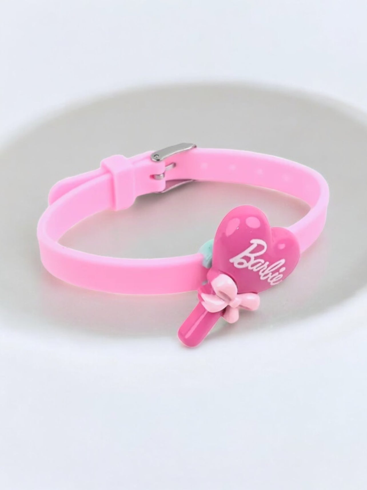 Cute Barbie Adjustable Rubber Bracelet