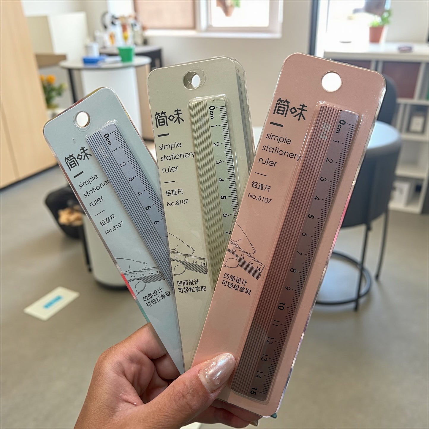 1Pc 15Cm Metal Ruler
