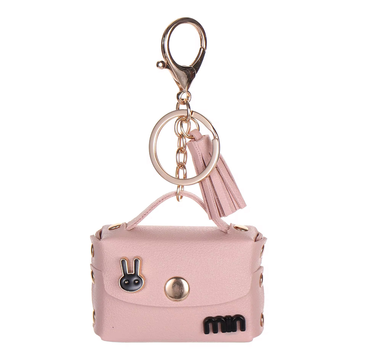 Portable PU Leather Keychain for AirPods 3 Earbuds Case