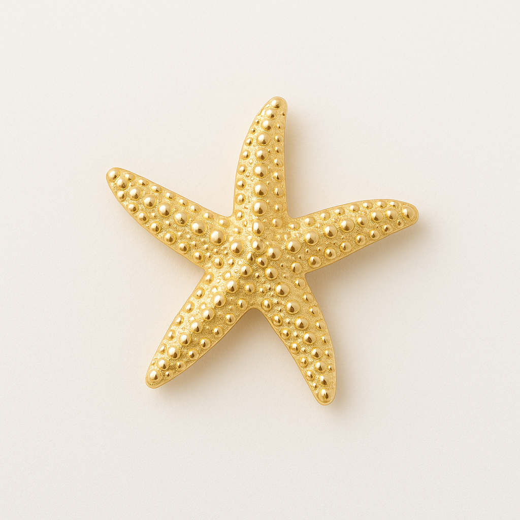 1Pc Women's Metal Hairpin Fashion Personalized Elegant Hair Accessories Trending Starfish Hairpin Decorative Hairpin, Hair Clips, Hair Barrettes Claw Clips