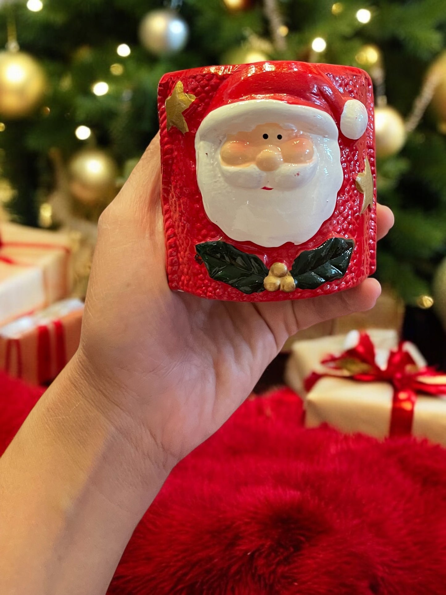 Ceramic Christmas Candle