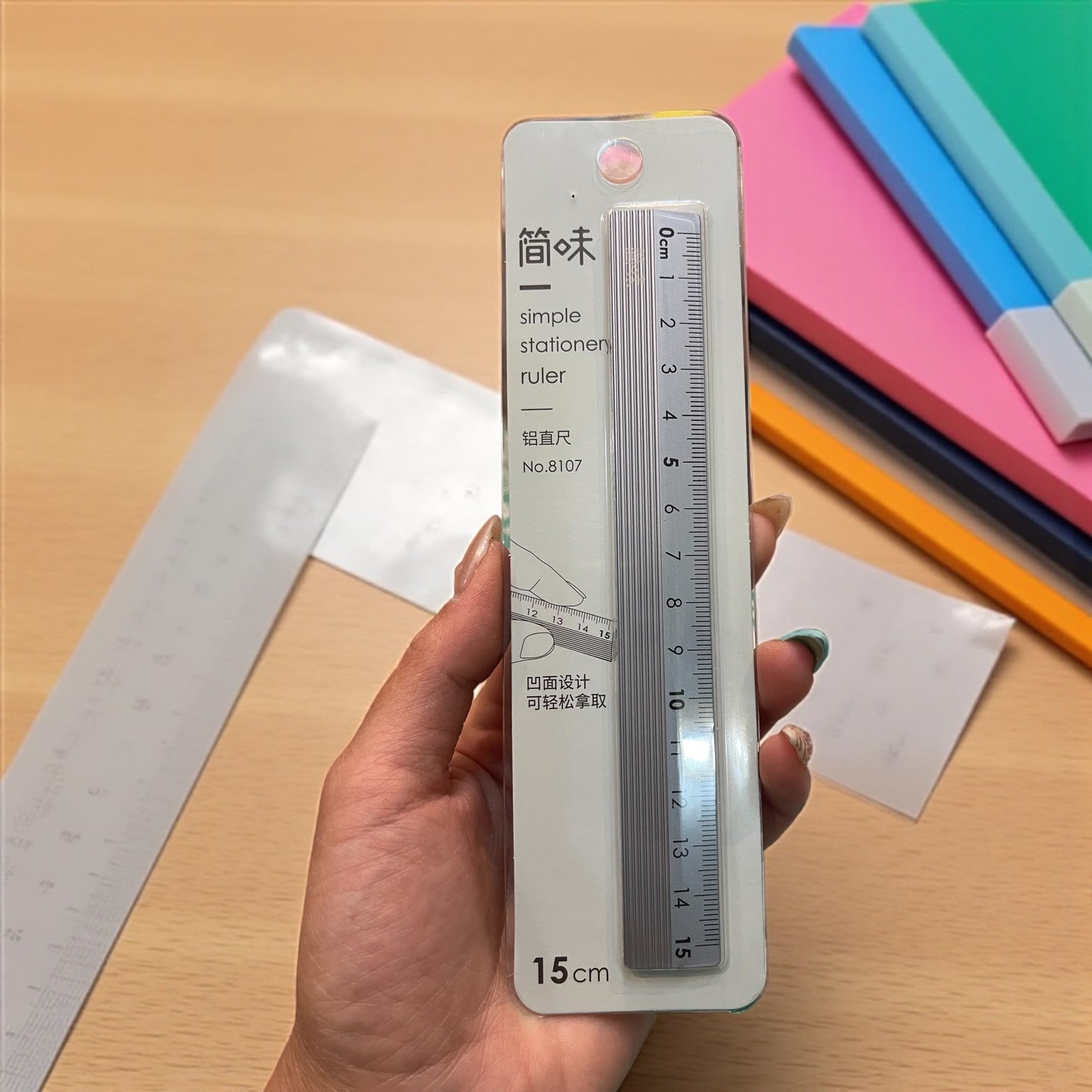 1Pc 15Cm Metal Ruler