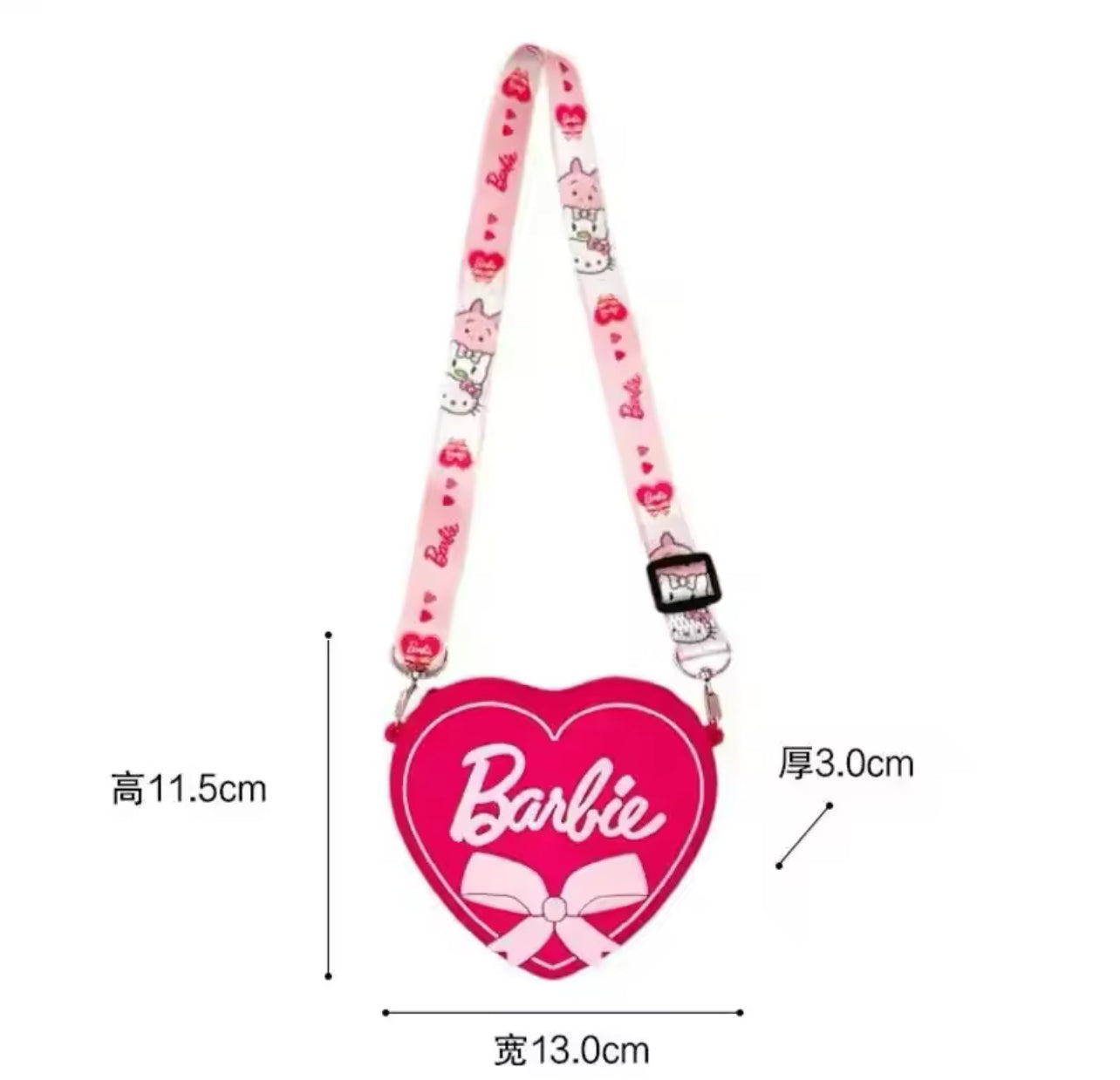 Barbie Cute Coin Purse Cute Cartoon Fashion Silicone Coin Key Storage Bag Portable Bluetooth Earphone Bags Toys Girl Gifts