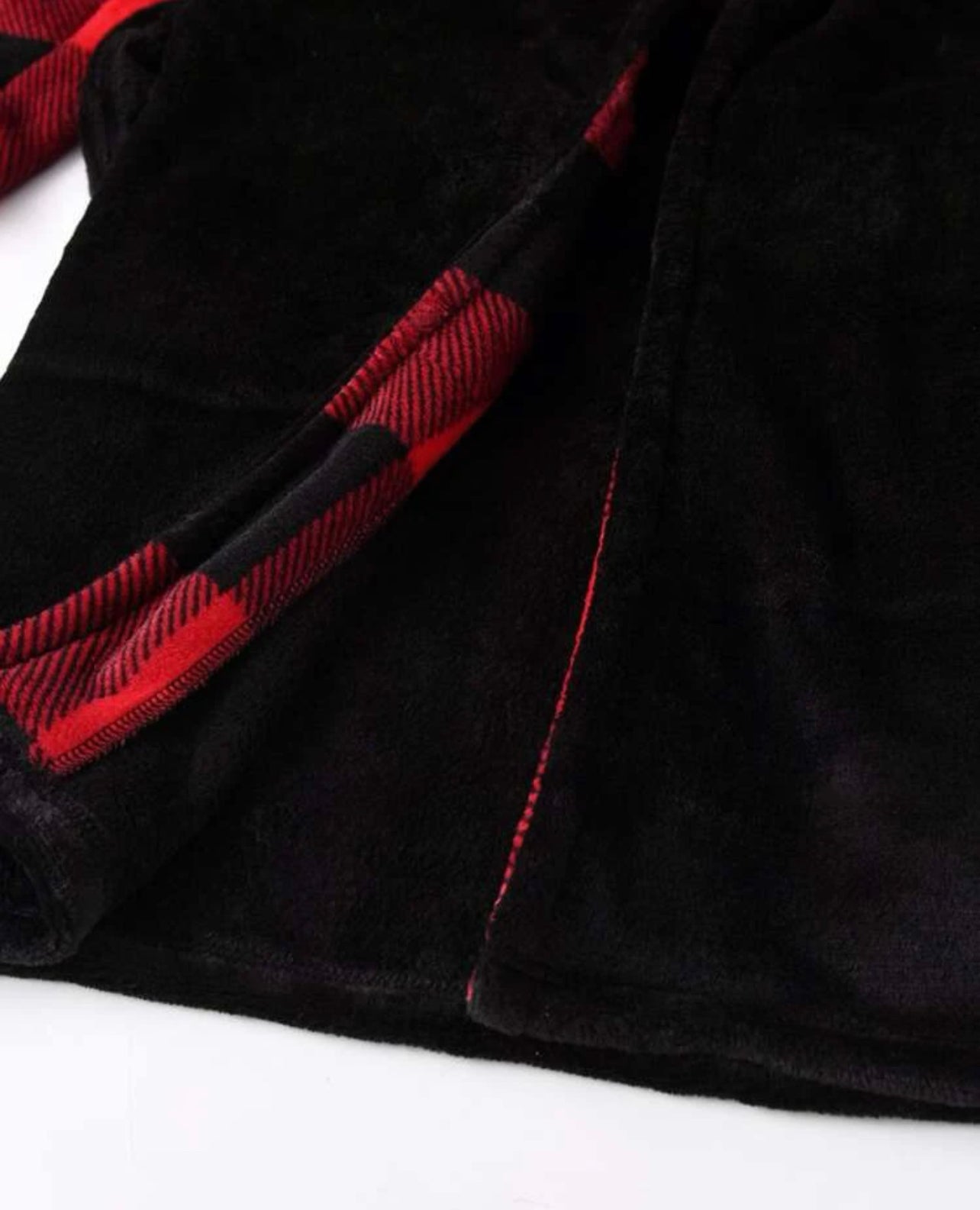SHEIN Boys Buffalo Plaid Shawl Collar Belted Flannel Sleep Robe - 5 Years