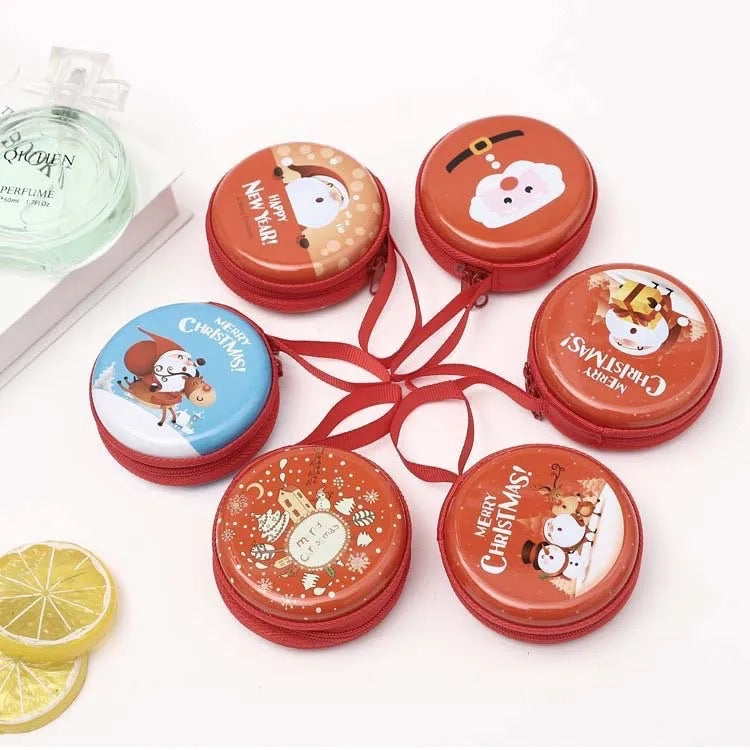 Christmas Round Mini Coin Purse