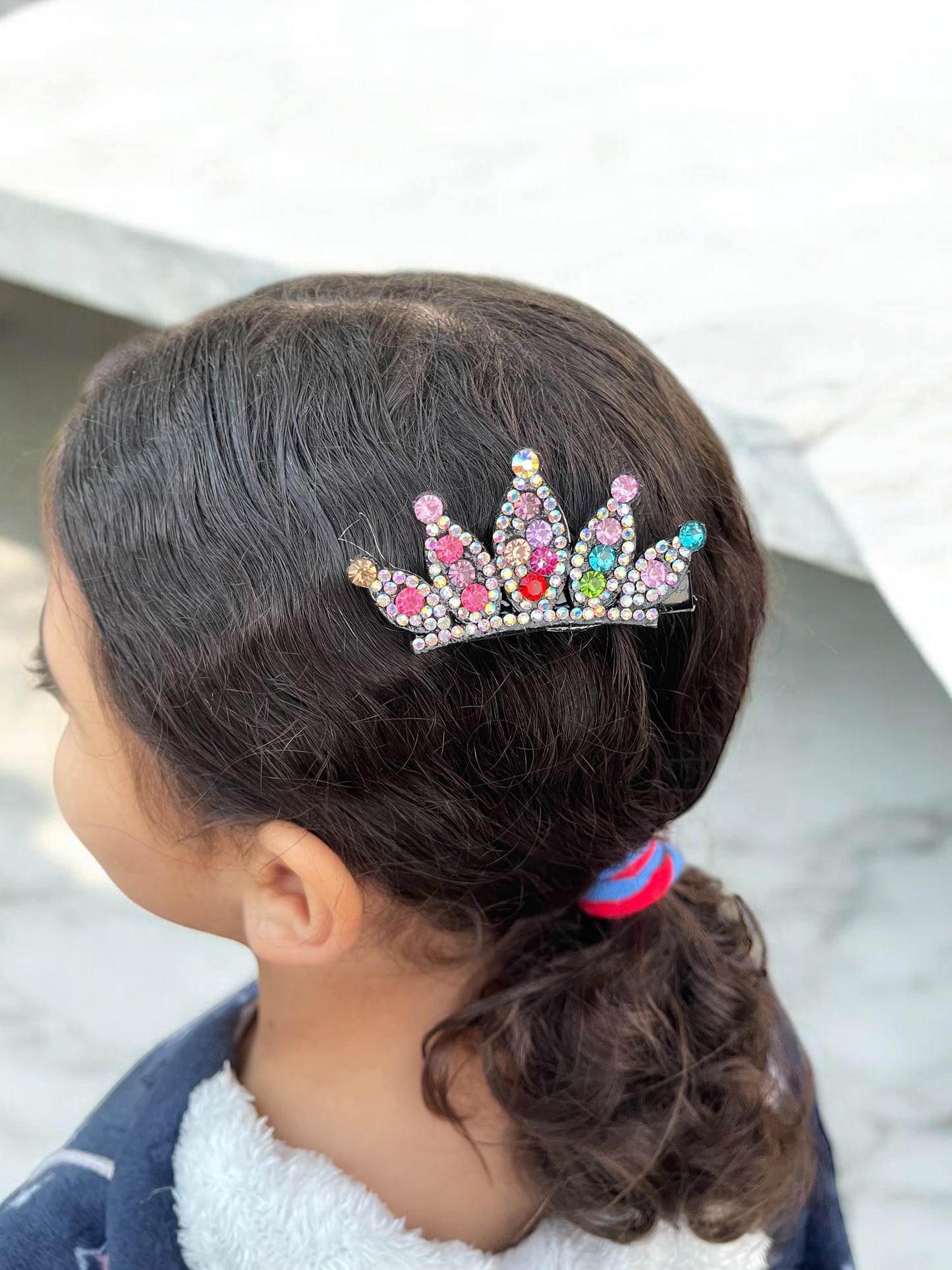 1Pc Girls Crown Hair Clip LS