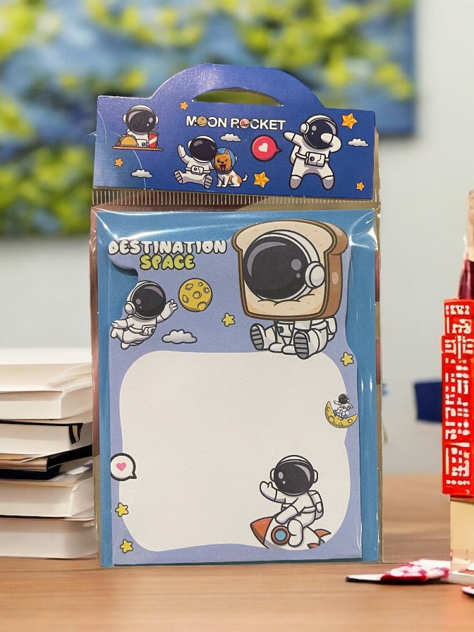 Stand-up Cute Unicorn, Astronaut Sticky Note