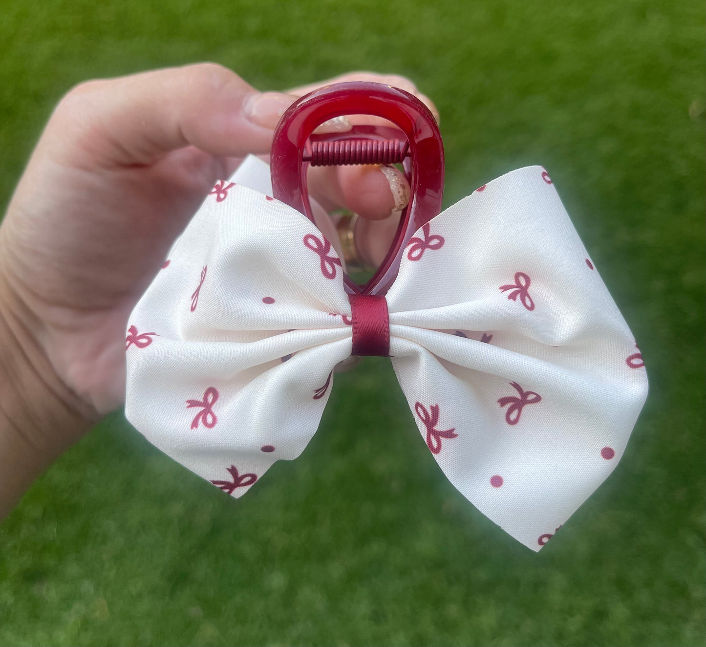 Large Bow Hair Claw Clip