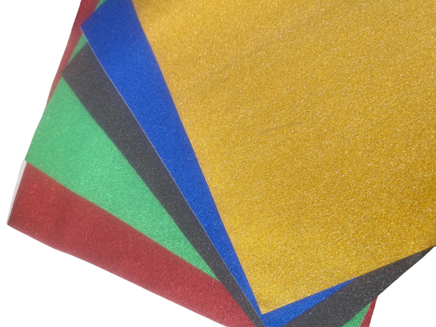6 PCs Glitter Paper Charol - قص ولزق لماع