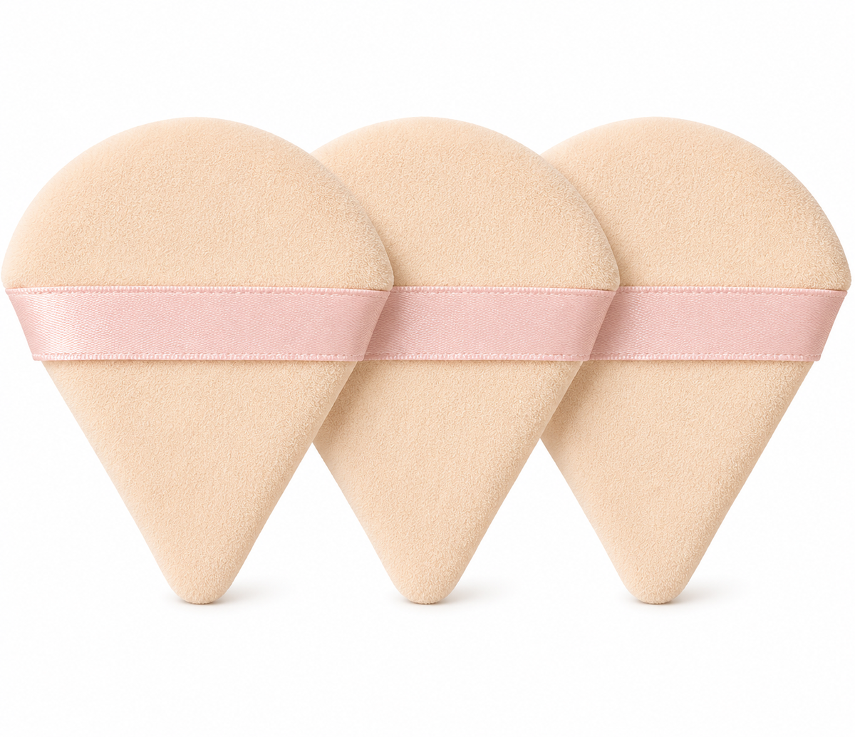 Christmas Santa Makeup Powder Puff Set – 3 Pieces