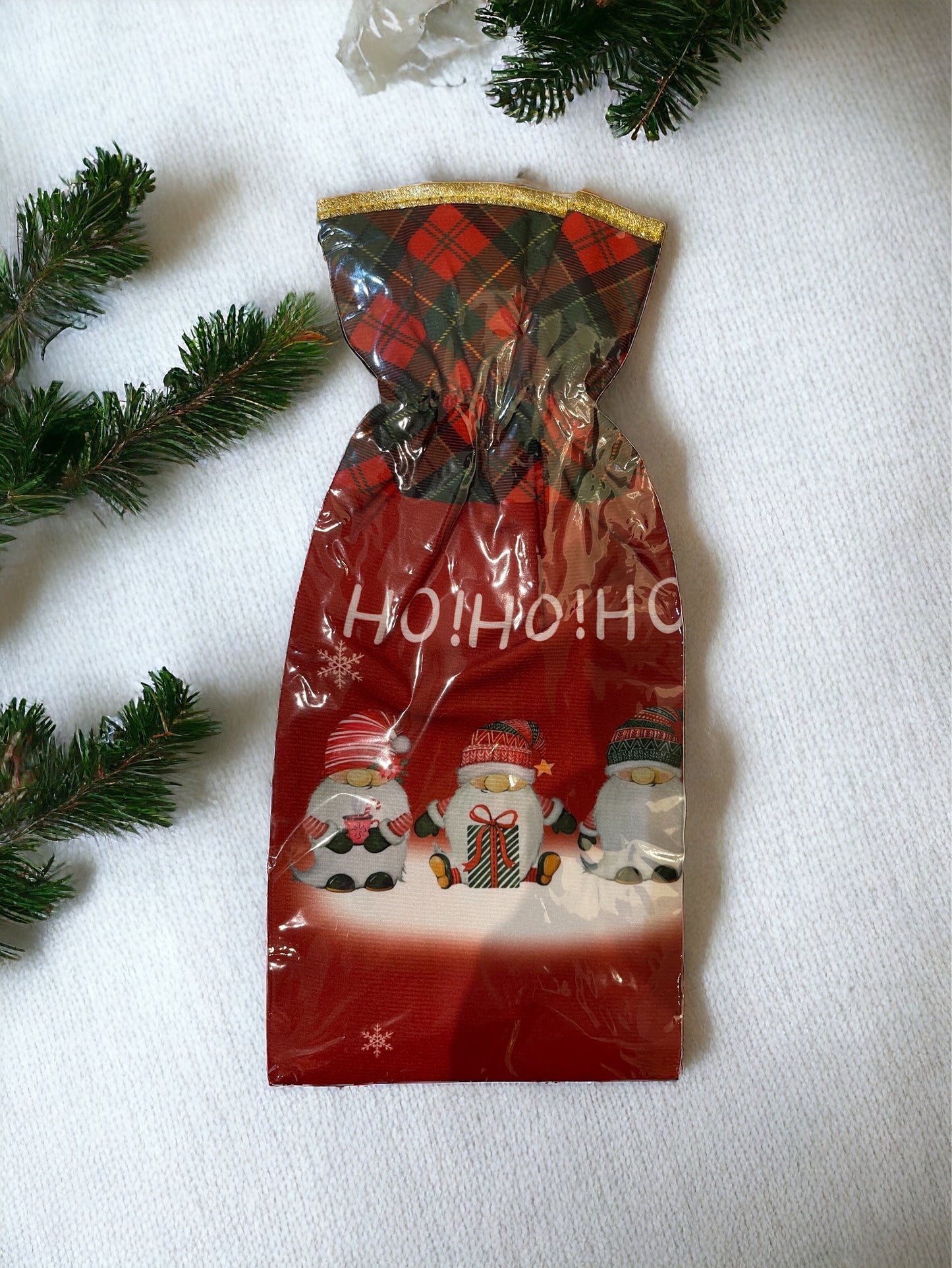 Christmas gift bag for bottles or Candies