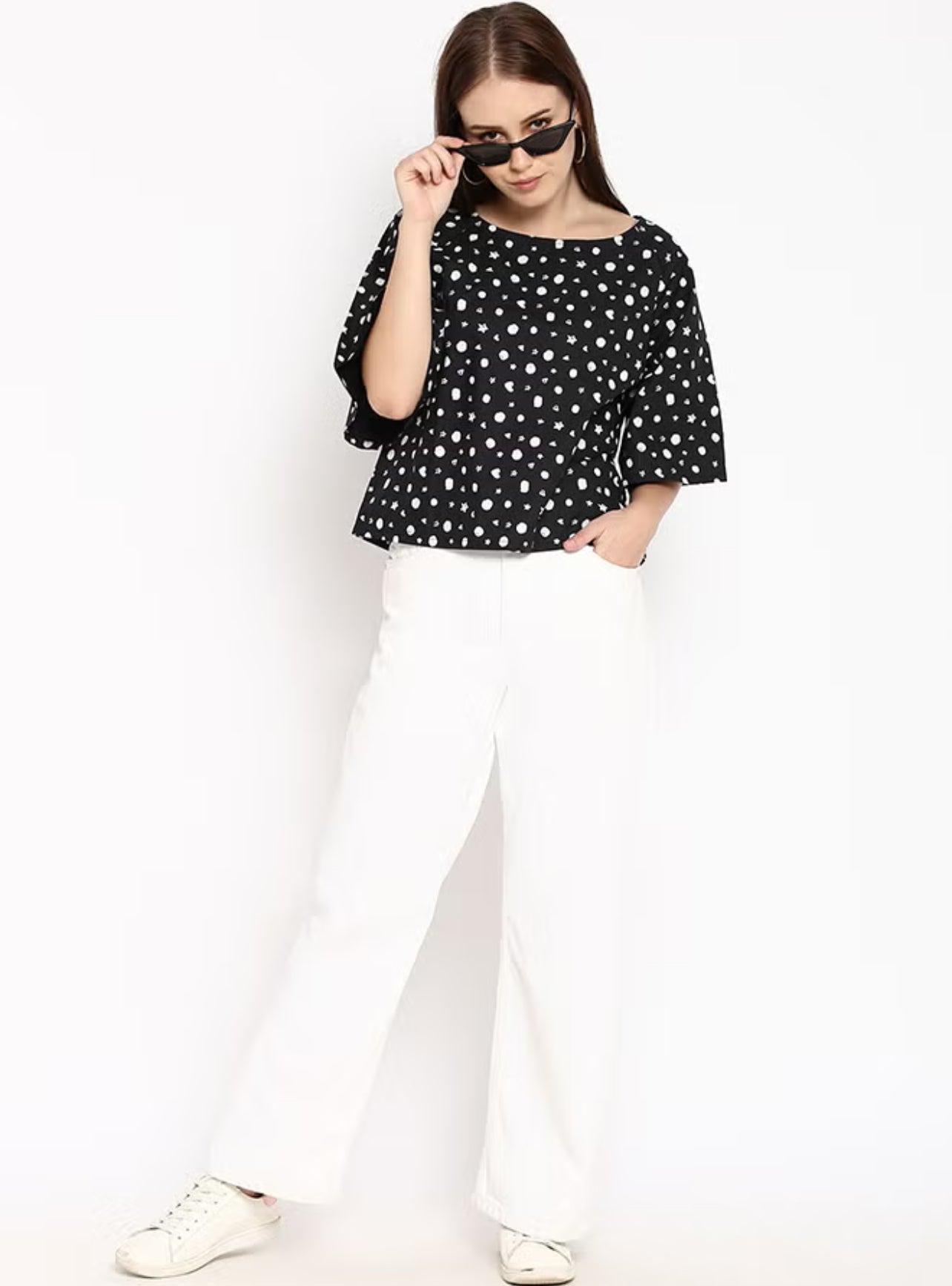 Blue Saint Women's Regular Fit Top Black - Medium