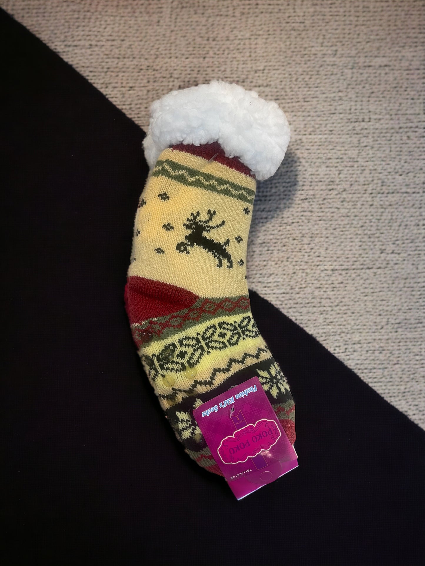 Kids Lined Slipper Socks