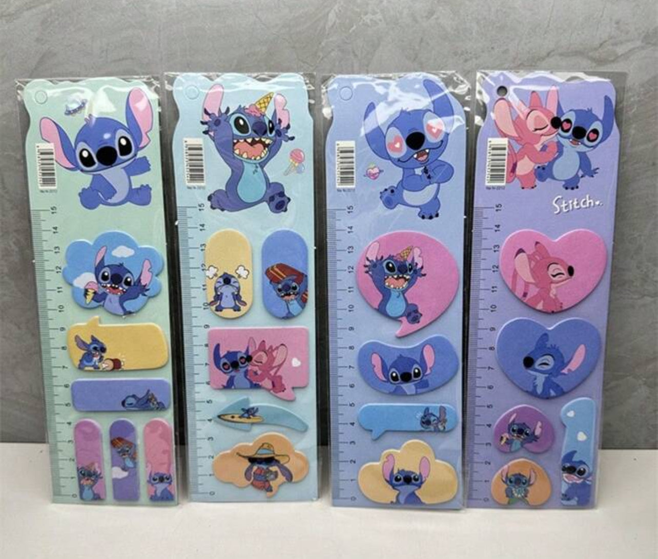 Disney Stitch note paper Sticky Note cartoon pocket sticker Lilo and Baby cute bookmark paper stationery