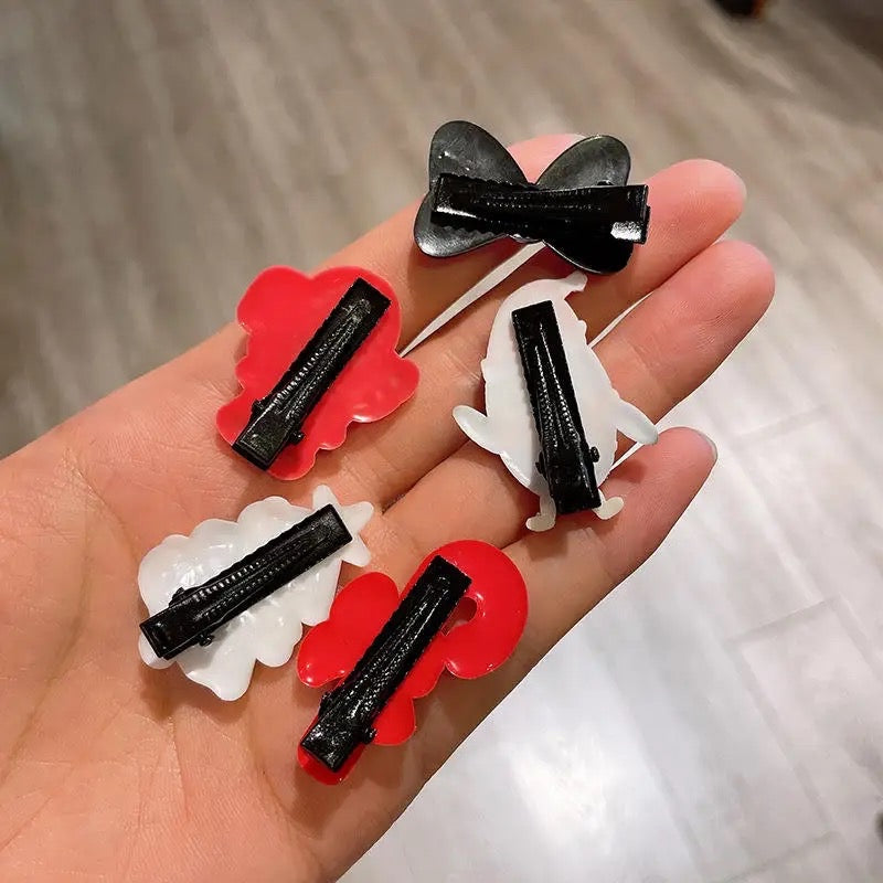 10Pcs/set Christmas Headdress Santa Antler Hair Clip For Girls Hairpins Clips Children's Barette Hair Ornaments Hair Accessories