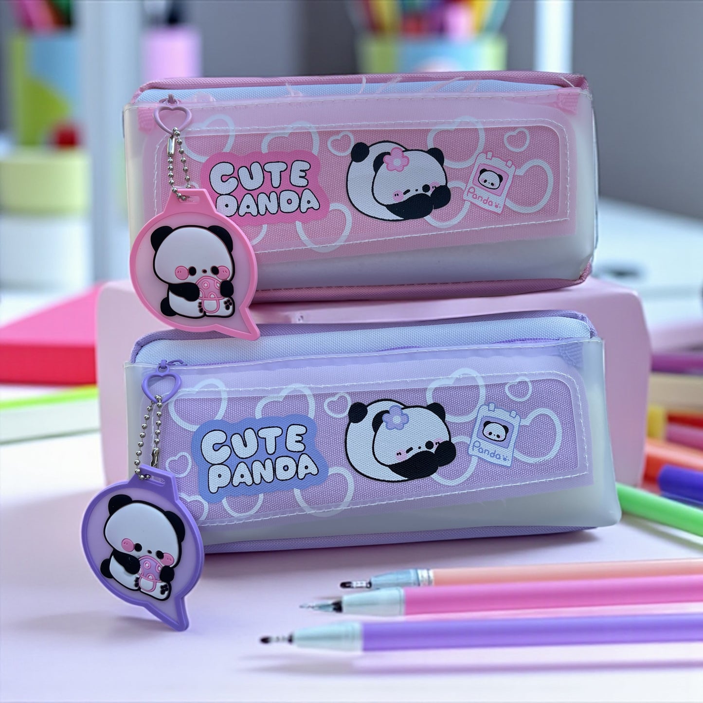 Cute Panda Large Capacity Pencil Case