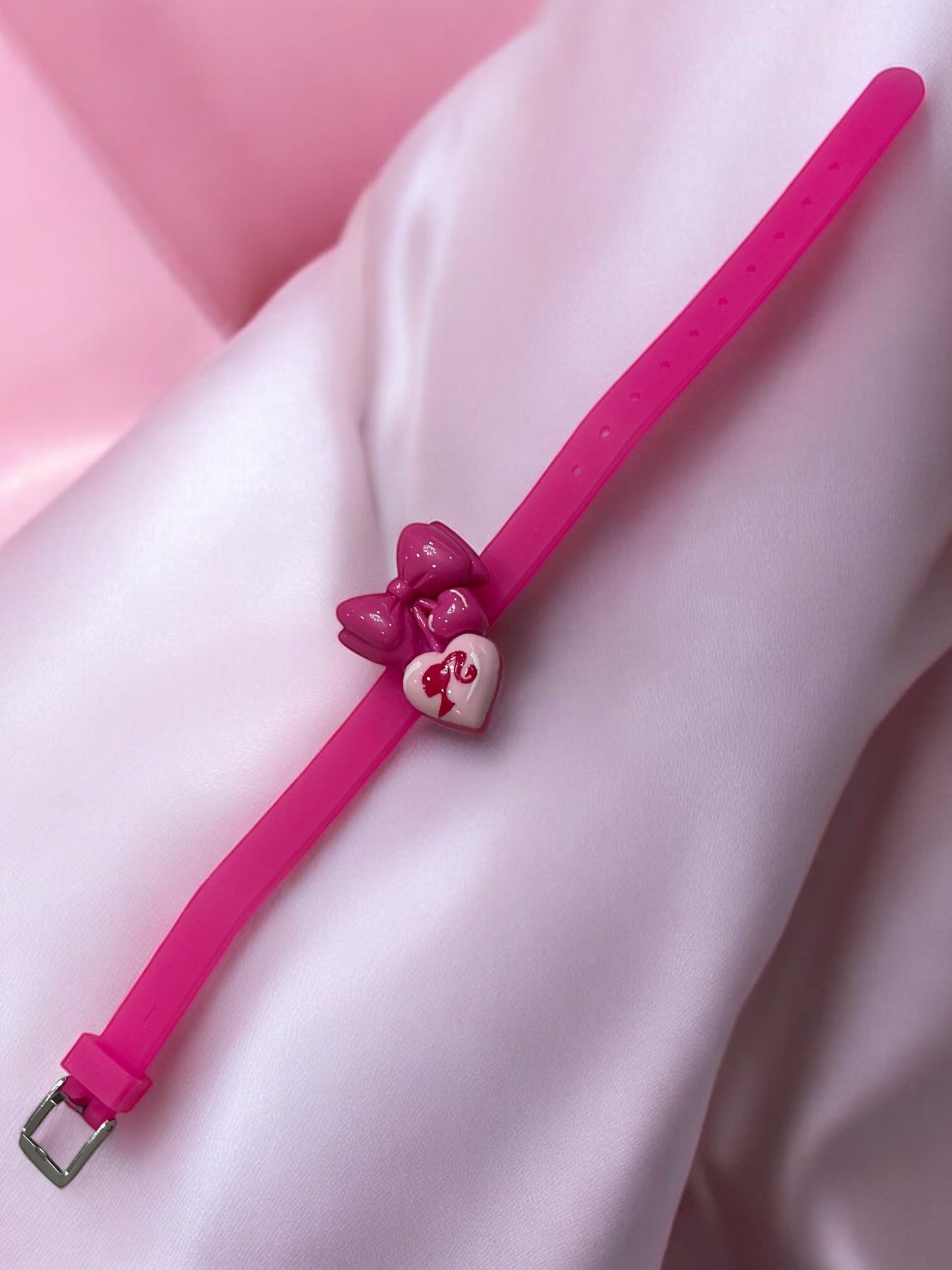 Cute Barbie Adjustable Rubber Bracelet
