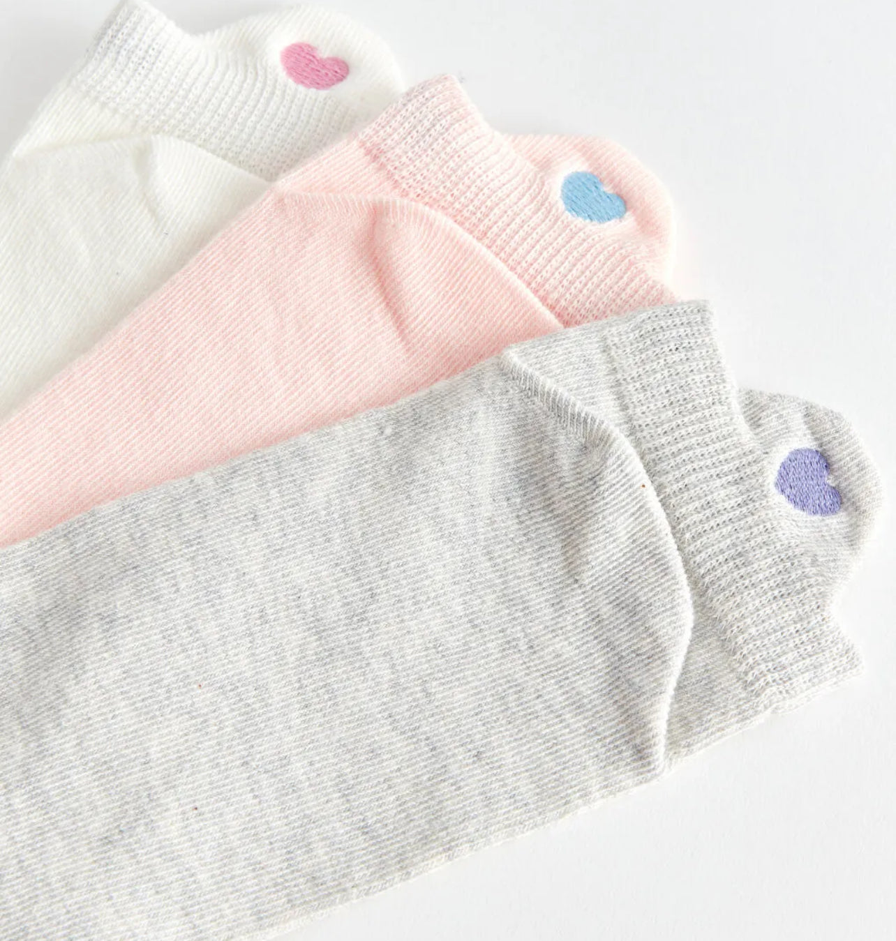 LCW DREAM Embroidered Women's Trainer Socks 3-packs