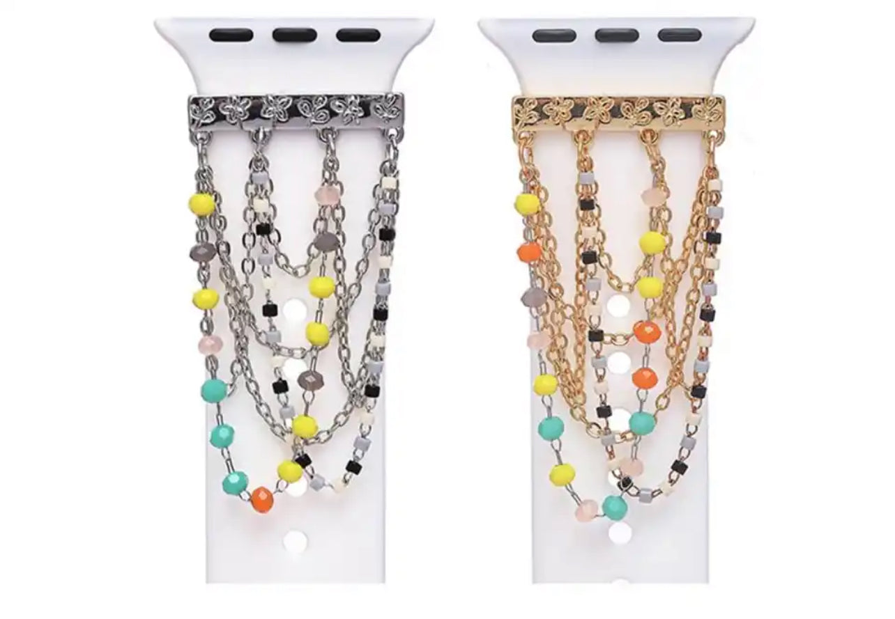 Watch Band Ornament Creative Bracelet Metal Decorative Ring Strap Accessories Brooch Wristbelt Charms