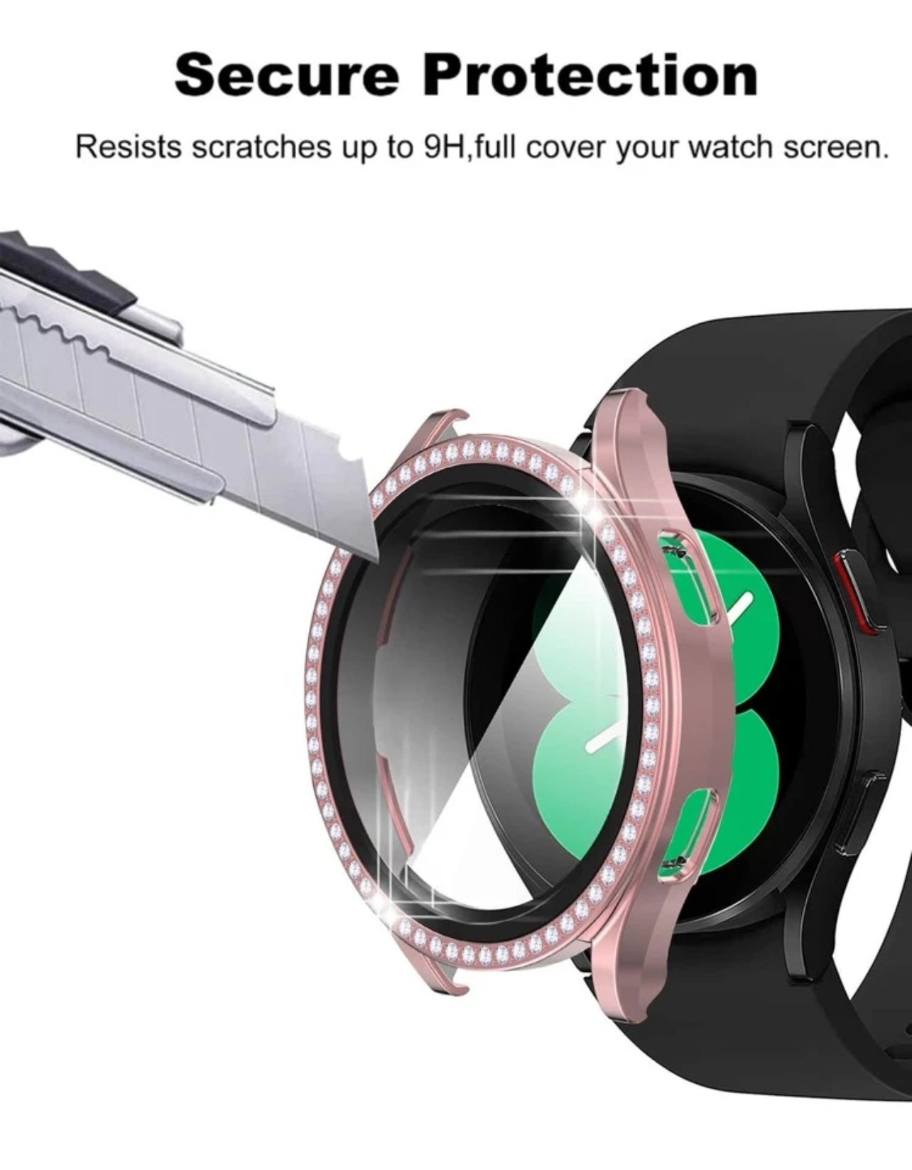 2 In 1 Watch Case & Screen Protector Compatible With Samsung