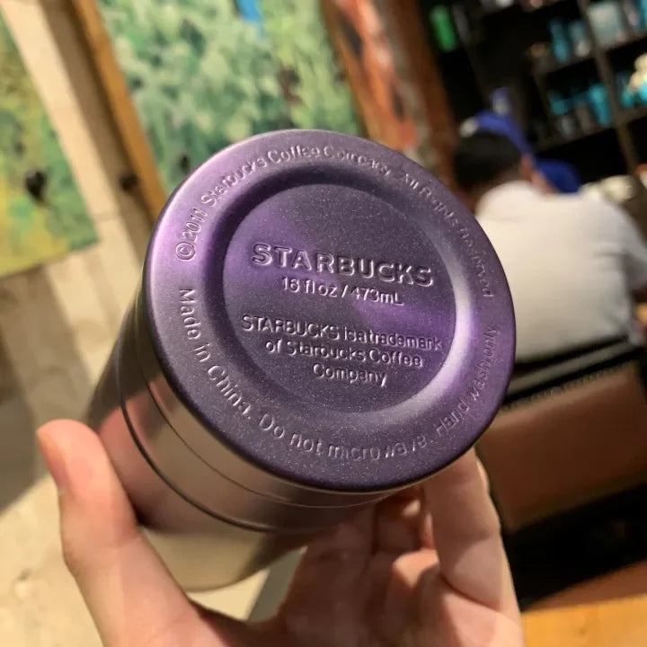 Starbucks Coffee Tumbler w/ Metal Straw Double Wall Insulated Vacuum Cup Flask Mug Tumbler 473ML