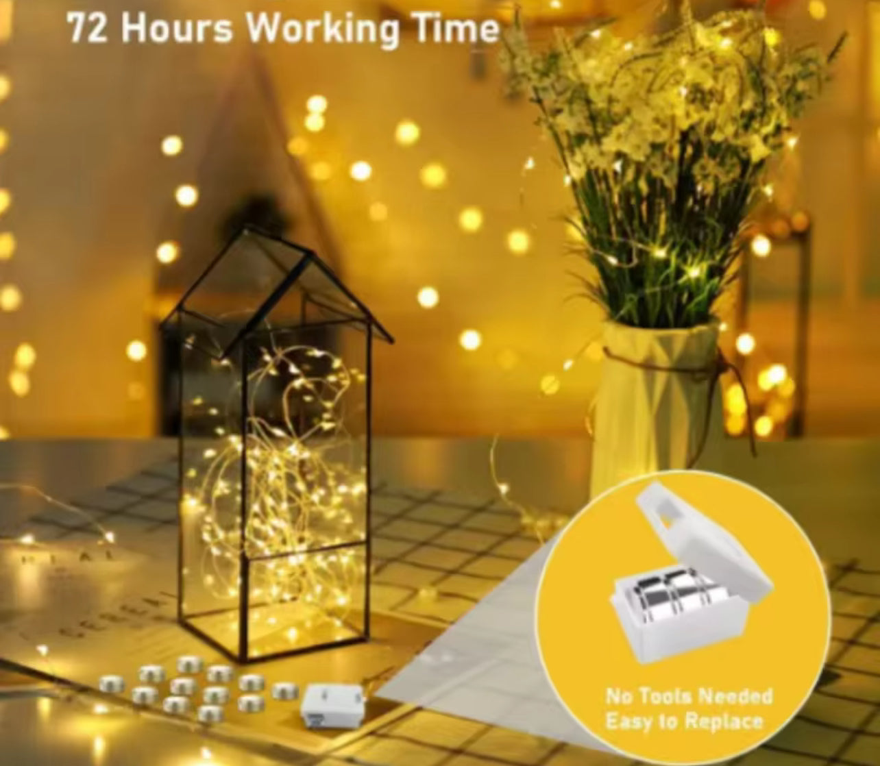 LED String Lights Copper Wire Garland Light Waterproof Fairy Lights For Christmas Wedding Party Home Holiday Decoration