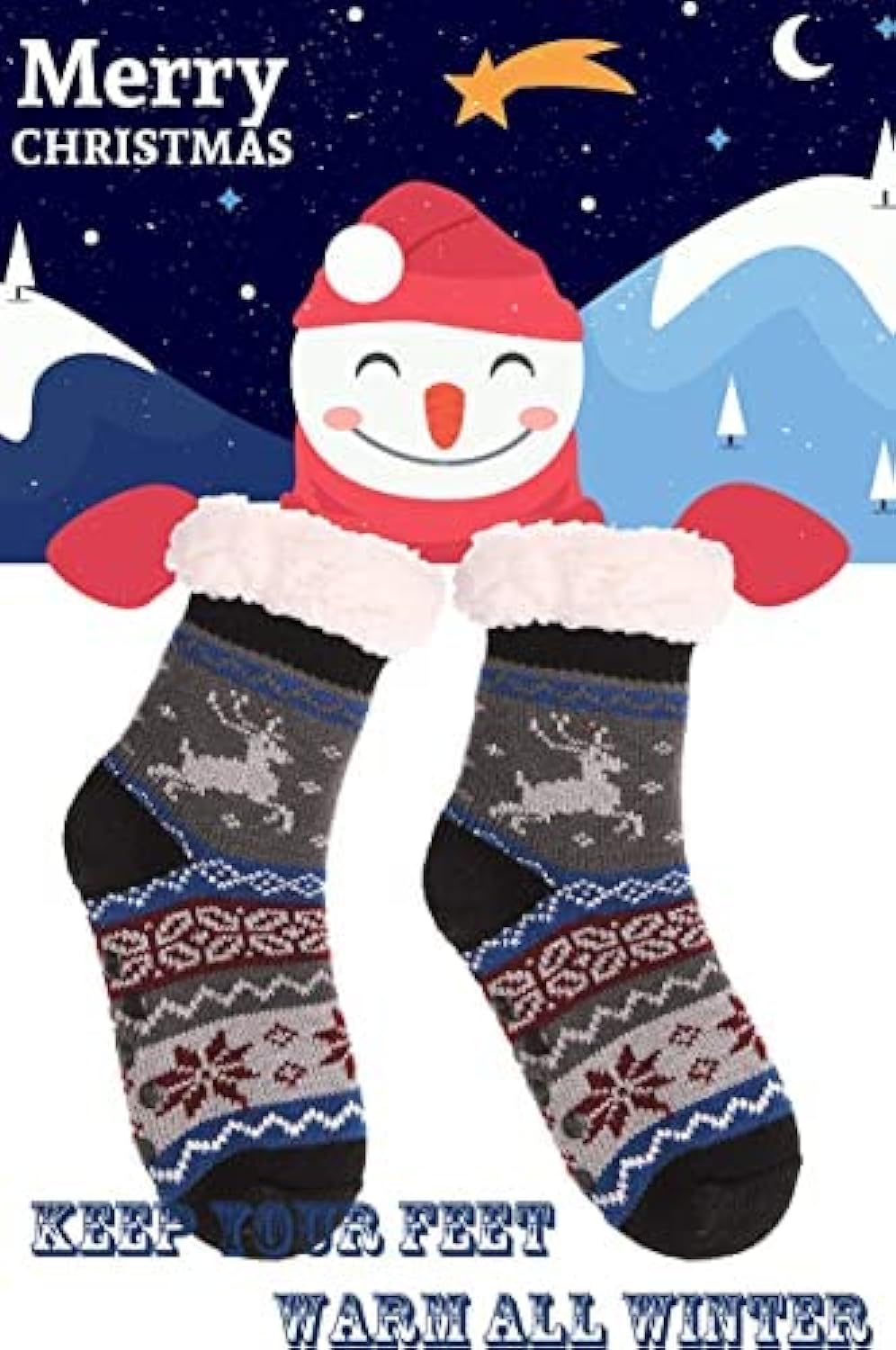 Kids Lined Slipper Socks