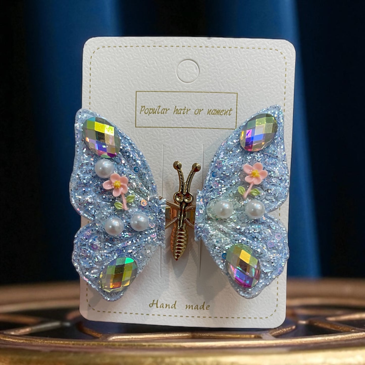 1Pc Wings Spring Movable Butterfly Buckle