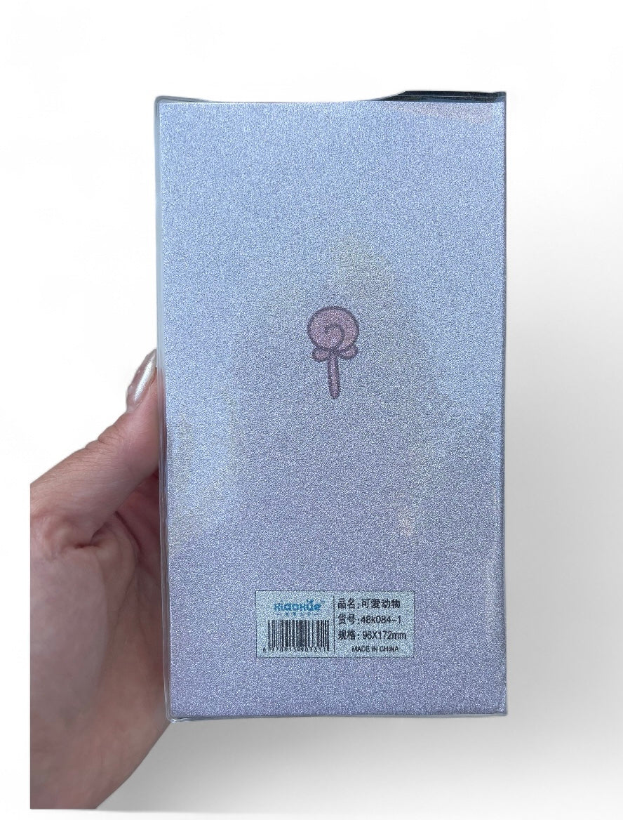 Glittery Cute Bear & Bunny Notebook – “Forever a Day”