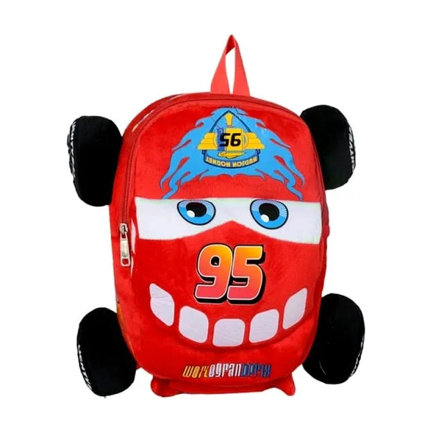 Car Plush Backpack Kindergarten School Boy Toys Kids Plush Stuffed Plush Cartoon Backpack Car Lover Kids Gift